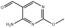 4-氨基-2-甲氧基-5-嘧啶甲醛 结构式
