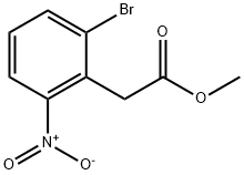 (2-BROMO-6-NITRO-PHENYL)-ACETIC ACID METHYL ESTER 结构式