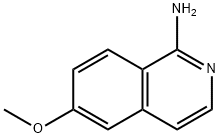 1-氨基-6-甲氧基异喹啉 结构式