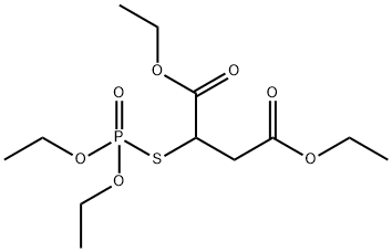 [(Diethoxyphosphinyl)thio]succinic acid diethyl ester 结构式