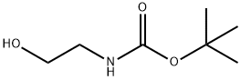 N-(叔丁氧羰基)乙醇胺 结构式