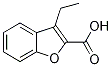 3-乙基-1-苯并呋喃-2-羧酸 结构式