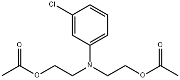 3-氯- N,N-二乙酰氧乙基苯胺 结构式
