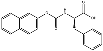 N-[(2-naphthyloxy)carbonyl]-3-phenyl-DL-alanine 结构式
