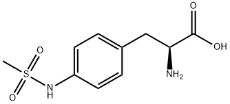 4-甲磺酰氨基-L-苯丙氨酸 结构式