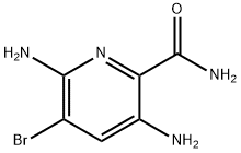 3,6-DIAMINO-5-BROMOPYRIDINE-2-CARBOXAMIDE 结构式