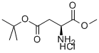 L-天冬氨酸-Α-甲酯-Β-叔丁酯盐酸盐 结构式