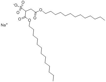 硫代丁烯二酸-1,4-二(十三烷基酯)钠盐 结构式