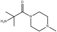 Piperazine, 1-(2-amino-2-methyl-1-oxopropyl)-4-methyl- (9CI) 结构式