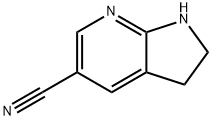2,3-二氢-1H-吡咯并[2,3-B]吡啶-5-甲腈 结构式
