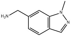 (1-甲基-1H-吲唑-6-基)甲胺 结构式