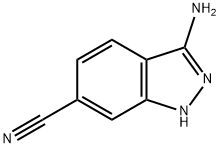 3-氨基-1氢-吲唑-6-甲腈 结构式