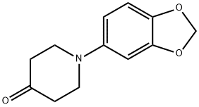 1-(1,3-苯并二唑-5-基)-4-哌啶基酮 结构式