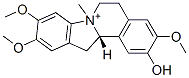 (12aS)-5,6,12,12a-Tetrahydro-2-hydroxy-3,9,10-trimethoxy-7-methylindolo[2,1-a]isoquinolin-7-ium 结构式