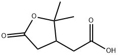tetrahydro-2,2-dimethyl-5-oxo-3-furylacetic acid  结构式