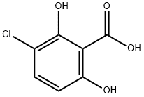 3-CHLORO-2,6-DIHYDROXYBENZOIC ACID 结构式