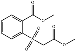 methyl 2-[(2-methoxy-2-oxoethyl)sulphonyl]benzoate 结构式