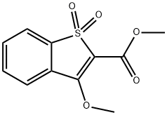 methyl 3-methoxybenzo[b]thiophene-3-carboxylate 1,1-dioxide 结构式