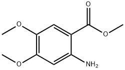 2-氨基-4,5-二甲氧基苯甲酸甲酯 结构式