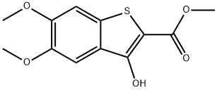 methyl 3-hydroxy-5,6-dimethoxybenzo[b]thiophene-3-carboxylate  结构式