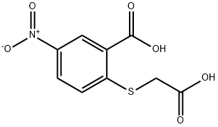 2-[(carboxymethyl)thio]-5-nitrobenzoic acid 结构式