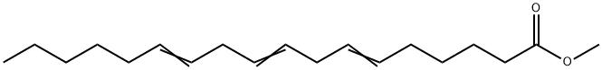 6,9,12-Octadecatrienoic acid methyl ester 结构式