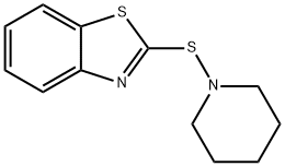 2-(Piperidinothio)benzothiazole 结构式