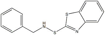 N-Benzylbenzothiazole-2-sulfenamide 结构式