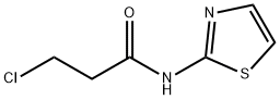 丙酰胺,3-氯-N-(2-噻唑基)- 结构式