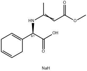 D-双氢苯甘氨酸邓钠盐 结构式