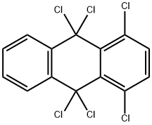 Anthracene, 1,4,9,9,10,10-hexachloro-9,10-dihydro- 结构式