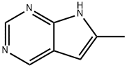 6-甲基-7H-吡咯并[2,3-D]嘧啶 结构式
