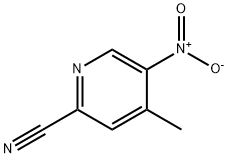 2-氰基-4-甲基-5-硝基吡啶 结构式