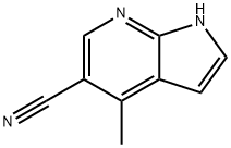 5-氰基-4-甲基-7-氮杂吲哚 结构式