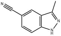 3-甲基-吲唑-5-甲腈 结构式
