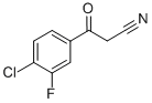 3-(4-氯-3-氟苯基)-3-氧代丙腈 结构式