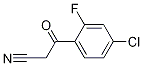 3-(4-氯-2-氟苯基)-3-氧代丙腈 结构式