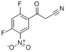 BENZENEPROPANENITRILE, 2,4-DIFLUORO-5-NITRO-B-OXO- 结构式