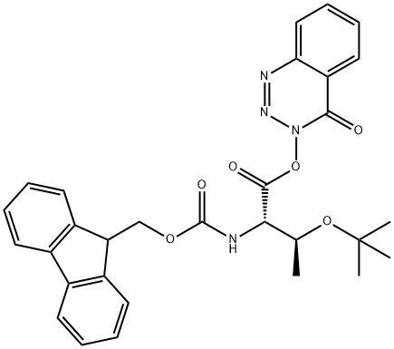 FMOC-ALLO-THR(TBU)-ODHBT 结构式