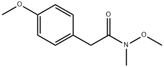N-METHOXY-2-(4-METHOXYPHENYL)-N-METHYLACETAMIDE 结构式