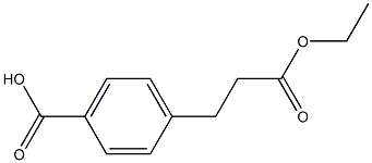 4-(3-乙氧基-3-氧丙基)苯甲酸 结构式