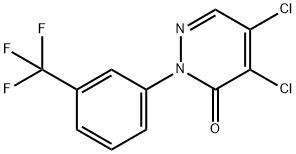 4,5-二氯-2-(3-三氟甲基苯基)哒嗪-3-酮 结构式