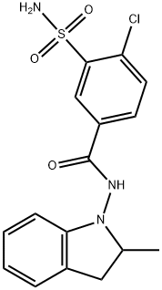 吲达帕胺 结构式