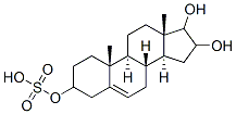 androst-5-ene-3,16,17-triol-3-sulfate 结构式