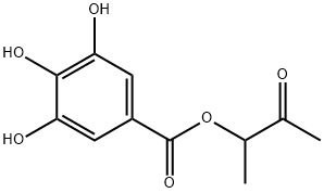 3,4,5-Trihydroxybenzoic acid 1-methyl-2-oxopropyl ester 结构式