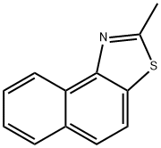 2-甲基-beta-萘并噻唑 结构式