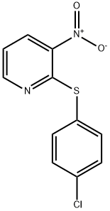 2-((4-氯苯基)硫代)-3-硝基吡啶 结构式