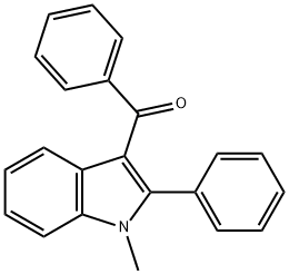 (1-METHYL-2-PHENYLINDOL-3-YL)-PHENYL-METHANONE 结构式