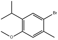 1-溴-5-异丙基-4-甲氧基-2-甲基苯 结构式