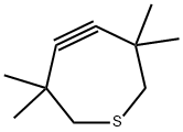 3,3,7,7-Tetramethyl-5-thiacycloheptyne 结构式